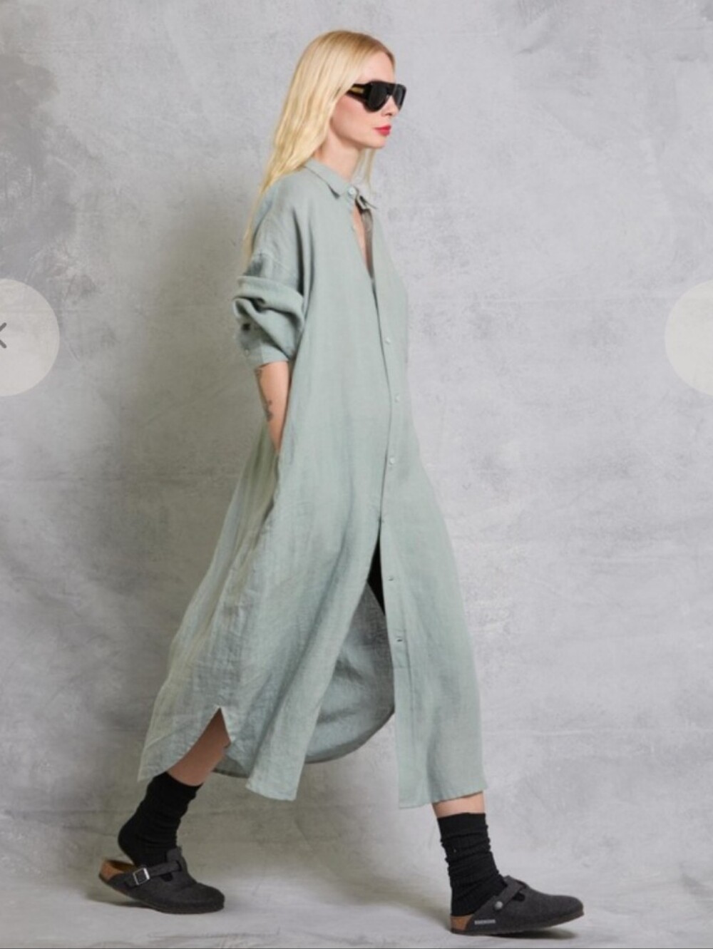Mamene Florance Shirt Dress Limestone